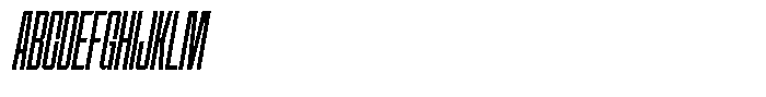 Narrowtone Italic Thin Font UPPERCASE