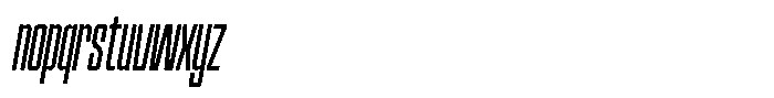 Narrowtone Italic Thin Font LOWERCASE