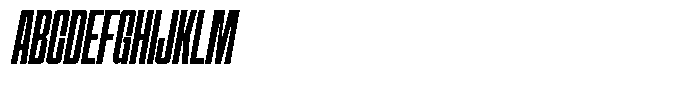 Narrowtone Italic Font UPPERCASE