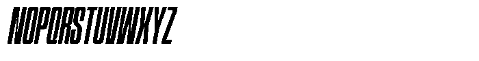 Narrowtone Italic Font UPPERCASE