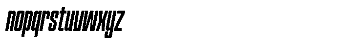 Narrowtone Italic Font LOWERCASE