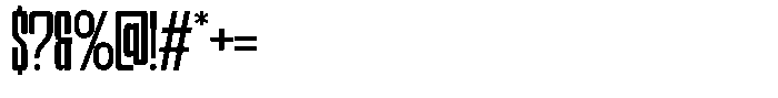 Narrowtone Light Font OTHER CHARS