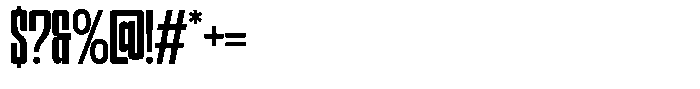 Narrowtone Medium Font OTHER CHARS