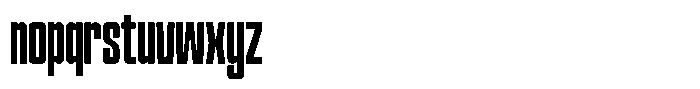 Narrowtone Medium Font LOWERCASE