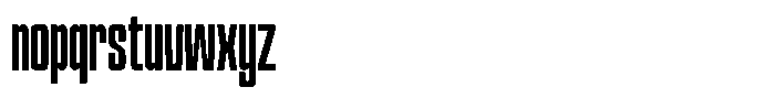 Narrowtone Regular Font LOWERCASE