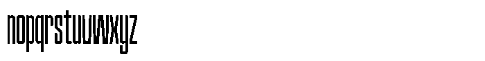 Narrowtone Thin Font LOWERCASE