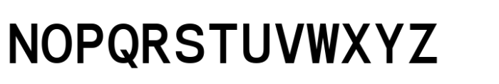 Naru Mono Bold Font UPPERCASE