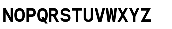 Naru Mono Extra Bold Font UPPERCASE