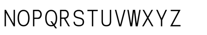 Naru Mono Regular Font UPPERCASE