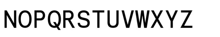 Naru Mono Semi Bold Font UPPERCASE
