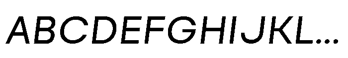 Naru Sans Italic Font