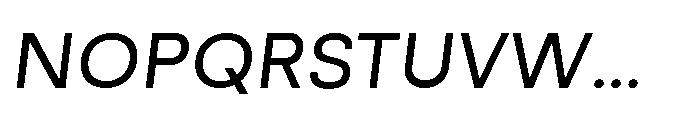 Naru Sans Italic Font UPPERCASE