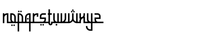 Nashir Nectar Regular Font LOWERCASE