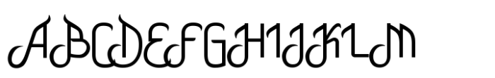 Nashira Font UPPERCASE