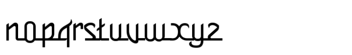 Nashira Font LOWERCASE