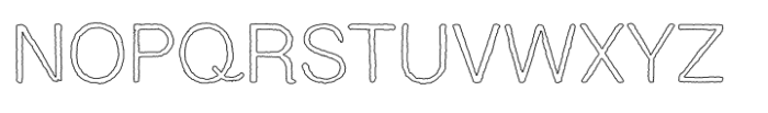 Nashville Outline Regular Font UPPERCASE