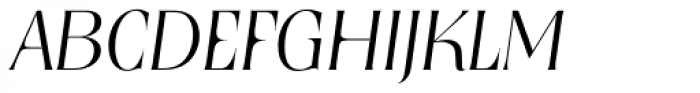 Nashville Serial ExtraLight Italic Font UPPERCASE