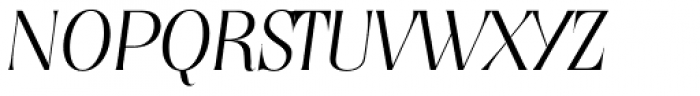 Nashville Serial ExtraLight Italic Font UPPERCASE
