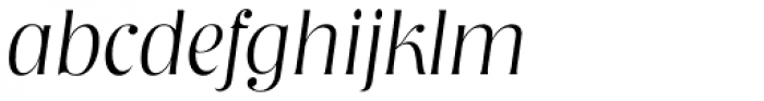 Nashville Serial ExtraLight Italic Font LOWERCASE