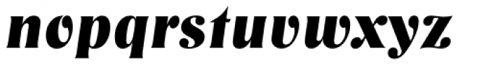 Nashville TS Bold Italic Font LOWERCASE