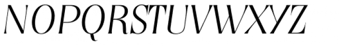 Nashville TS ExtraLight Italic Font UPPERCASE