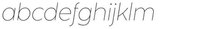 Naste Thin Italic Font LOWERCASE