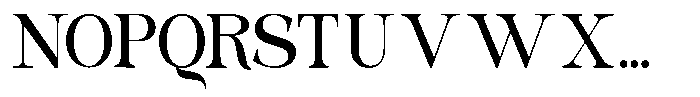 Nasterela Font UPPERCASE