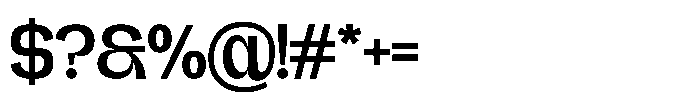 Nateen Display Regular Font OTHER CHARS