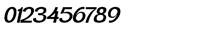 Nateen Display Slant Regular Font OTHER CHARS