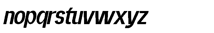 Nateen Display Slant Regular Font LOWERCASE