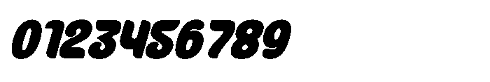 Natego Slanted Font OTHER CHARS