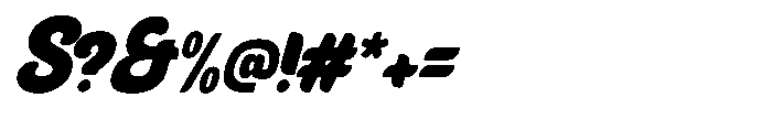 Natego Slanted Font OTHER CHARS