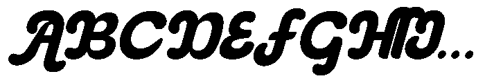 Natego Slanted Font UPPERCASE