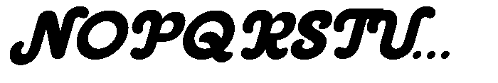 Natego Slanted Font UPPERCASE