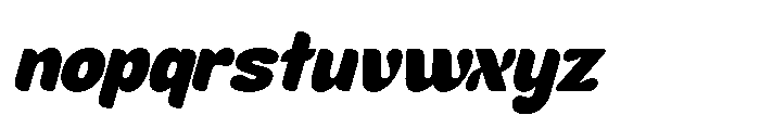 Natego Slanted Font LOWERCASE