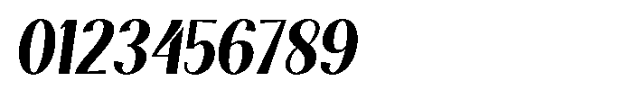 Natharie Bold Condensed Slant Font OTHER CHARS