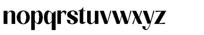 Natharie Bold Condensed Font LOWERCASE