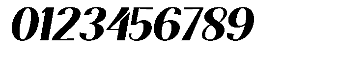 Natharie Bold Expanded Slant Font OTHER CHARS
