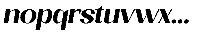 Natharie Bold Sem Exp Slant Font LOWERCASE