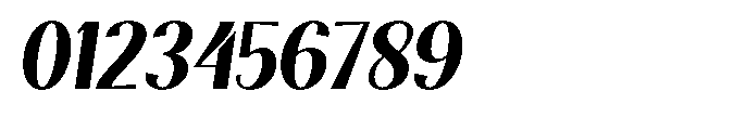 Natharie Bold Semi Condensed Slant Font OTHER CHARS