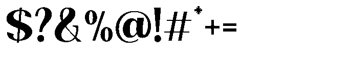 Natharie Bold Semi Condensed Font OTHER CHARS