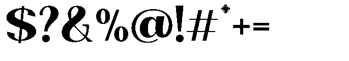 Natharie Bold Semi Expanded Font OTHER CHARS