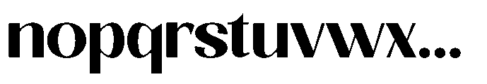 Natharie Bold Semi Expanded Font LOWERCASE