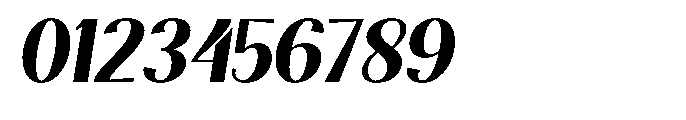 Natharie Bold Slant Font OTHER CHARS