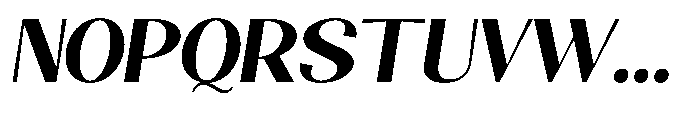 Natharie Bold Slant Font UPPERCASE