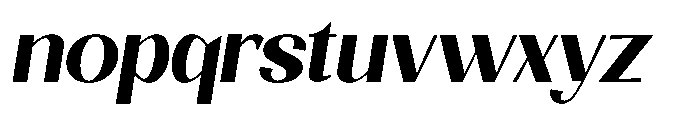 Natharie Bold Slant Font LOWERCASE