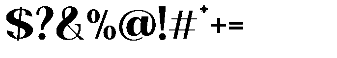 Natharie Bold Font OTHER CHARS