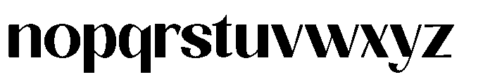 Natharie Bold Font LOWERCASE