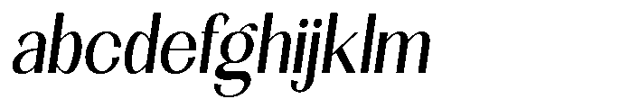 Natharie Condensed Slant FONT
