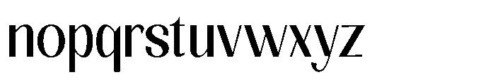 Natharie Condensed Font LOWERCASE